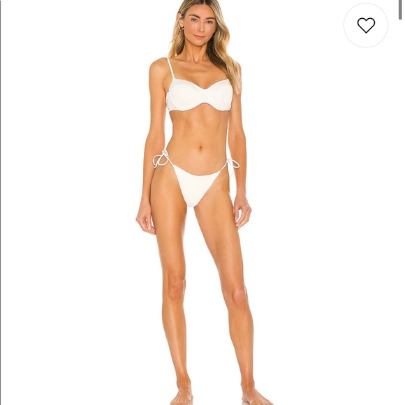 NWT L*Space Cream Bikini: Marley Bikini Top and Aubree Bitsy Bottoms Small $209 - Picture 6 of 16